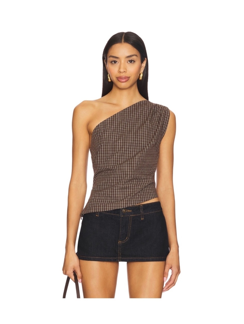 With Jean Arthur Top Check (New)